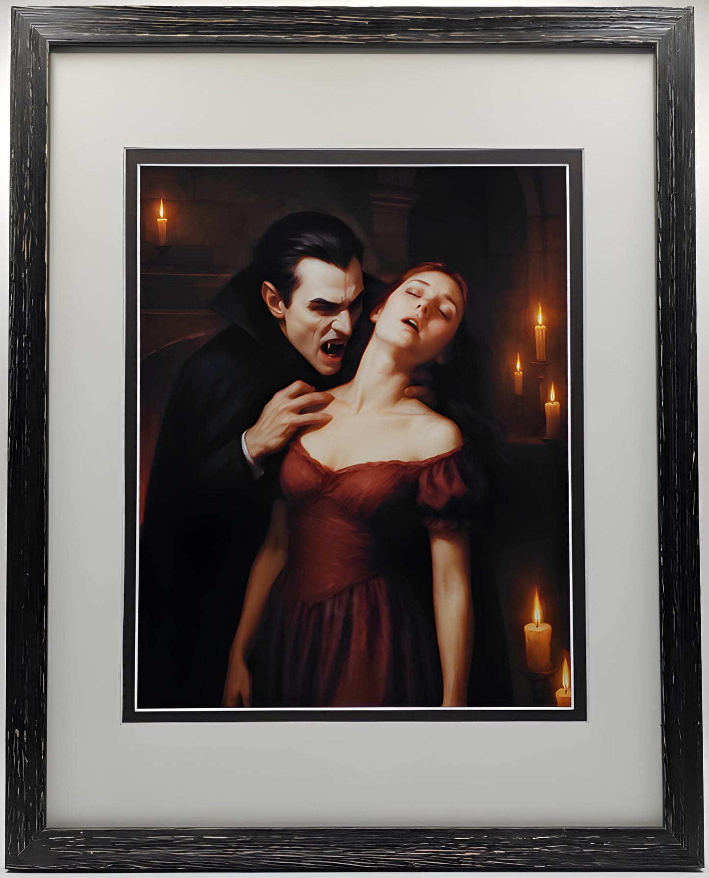 Dracula and His Victim (Framed and matted)